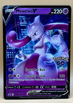 Mewtwo V SWSH223 – Promo (Black Star Holo) - NM - 2022 Pokemon TCG - Image 1