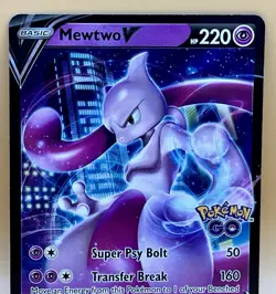 Mewtwo V SWSH223 – Promo (Black Star Holo) - NM - 2022 Pokemon TCG - Image 2