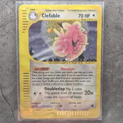 Pokemon Clefable 007/165 Expedition Base Set Holo Rare Stage 1 70 HP Doubleslap - Image 1