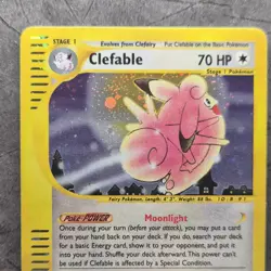 Pokemon Clefable 007/165 Expedition Base Set Holo Rare Stage 1 70 HP Doubleslap - Image 3