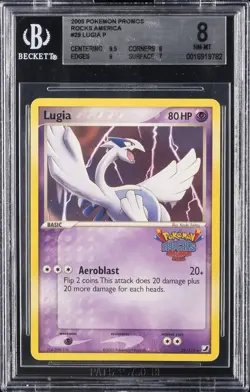 2005 POKEMON PROMOS ROCKS AMERICA #29 LUGIA BGS 8 - Image 1