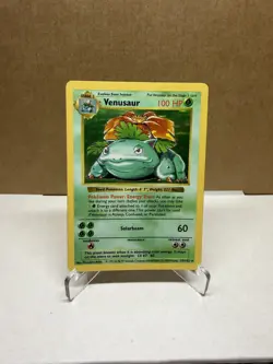 SHADOWLESS Pokemon Venusaur Base Set 15/102 Holo Rare - Image 1