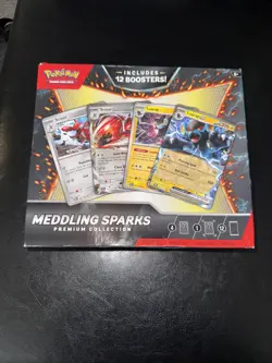 Pokemon Meddling Sparks Premium Collection - 12 Booster Packs + 4 Foil Promos - Image 2