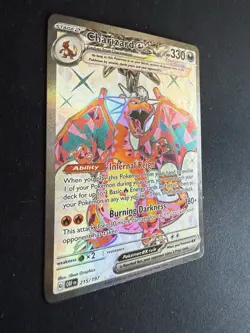 Pokemon 2023 Obsidian Flames Charizard EX SAR #215/197 - Image 2
