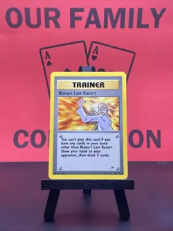 Blaine’s Last Resort 105/132 Gym Heroes WOTC Pokemon TCG Uncommon 1999 NM - Image 1