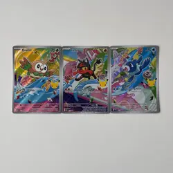Pokemon TCG First Partner Illustration Collection Series 1 Alola Starters - Image 1