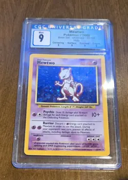Pokemon TCG Mewtwo Base Set 10/102 Holo 1999-2000 Wizards Base Set Copyright... - Image 1