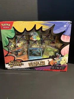 Pokemon Ascended Heroes First Partners Deluxe Pin Collection Kit Promo Booster - Image 1