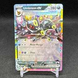 Pokemon Umbreon EX 060/131 Double Rare 2025 S&V Prismatic Evolutions - Image 1