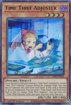 Yugioh! MP Time Thief Adjuster - GFTP-EN012 - Ultra Rare - 1st Edition Moderatel - Image 1