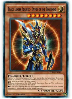 Yugioh! LP Black Luster Soldier - Envoy of the Beginning - YGLD-ENA02 - Common - - Image 1