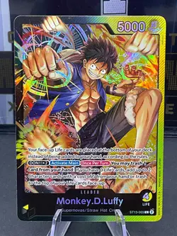 Monkey D Luffy ST13-003 Ultra Deck The Three Brothers Foil Leader - Image 1