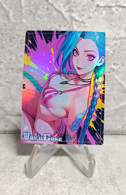 Jinx Trading Card Waifu Goddess Story Anime Girl holo Karte Manga Full Art - Image 1