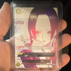 One Piece You'll Frighten Me Event Card OP03-113 Bandai English Seven Warlords - Image 3