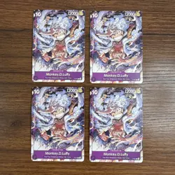 Monkey.D.Luffy 4 Card Lot One Piece Promo P-041 - Image 1