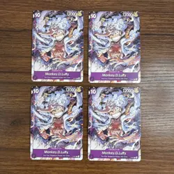 Monkey.D.Luffy 4 Card Lot One Piece Promo P-041 - Image 2