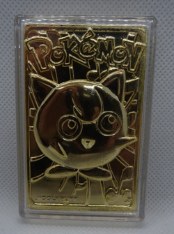 Pokemon Jigglypuff 23K Gold Plated Trading Card with Sealed COA 1999 Burger King - Image 2