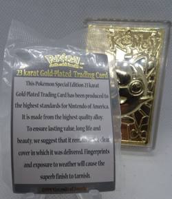 Pokemon Jigglypuff 23K Gold Plated Trading Card with Sealed COA 1999 Burger King - Image 5