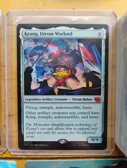 Lot of 70 TMNT MTG Rare, Mythic Rare, Foil & Art Cards + Sealed Pack of 90 Lands - Image 5