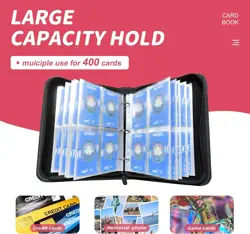 Pink Pokemon Card Ring Binder Album Collection Pocket 400 Trading Card Case - Image 3