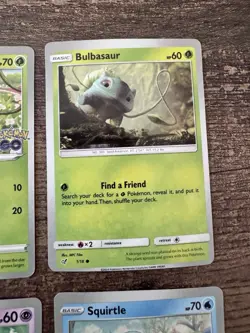 Pokemon Card Lot 9 Cards 2024 Bulbasaur Squirtle Wartortle Togepi Starter GO SV - Image 4