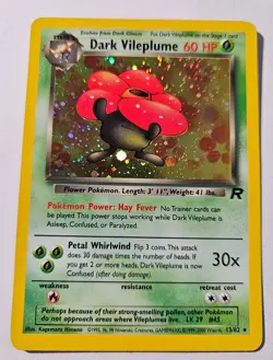 Pokemon Card - TCG Team Rocket Dark Vileplume Holo #13/82 - Image 3