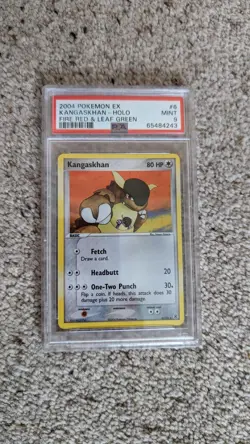 PSA 9 Kangaskhan 6/112 Holo EX Fire Red Leaf Green Holo Pokemon Card - Mint - Image 1