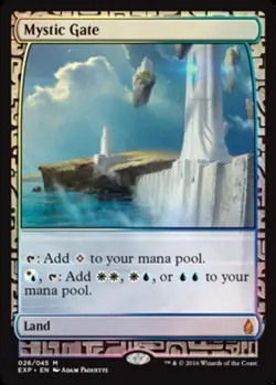 MTG Mystic Gate - Foil, Masterpiece Series, Moderately Played, English - Image 1
