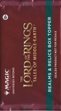 The Lord of the Rings: Tales of Middle-Earth Realms & Relics Box Topper Pack Mtg - Image 1