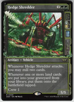MTG TCG Hedge Shredder (Showcase) R Duskmourn: House of Horror 320 - Image 1