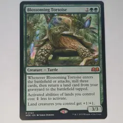 Magic: The Gathering Blossoming Tortoise Mythic Creature WOE Regular 163 English - Image 1