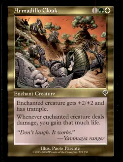 Armadillo Cloak LP Light Play Invasion MTG [7536] - Image 1