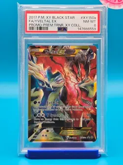 PSA 8 - 2017 POKEMON XY BLACK STAR PROMO XY150a FULL ART/YVELTAL EX - Image 1