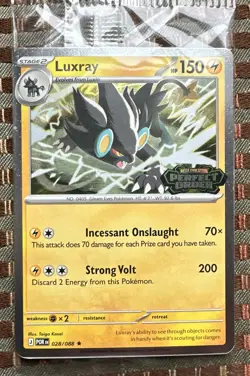 Pokemon Luxray 028/088 Perfect Order Best Buy Stamped Promo Sealed NM Mint - Image 1