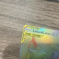 Pokemon Latias & Latios GX TAG TEAM Full Art Secret Rare Holo 190/181 Team Up - Image 3