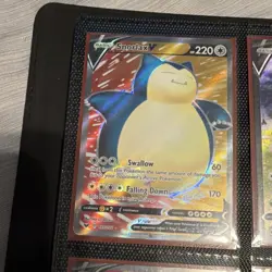 Pokemon TCG Snorlax V Ultra Rare Full Art Holo 197/202 220 HP Beast - Image 1