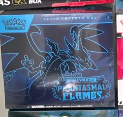 Pokemon TCG Mega Evolution Phantasmal Flames Elite Trainer Box Charizard - Image 1