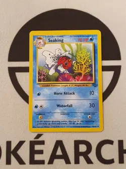 Pokemon Karte Golking 46/64 Dschungel Set 1999 Jungle Pokemon TCG Seaking - Image 1