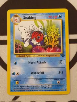 Pokemon Karte Golking 46/64 Dschungel Set 1999 Jungle Pokemon TCG Seaking - Image 2