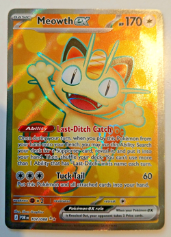Meowth EX 107/088 Perfect Order - Pokemon English - Image 1