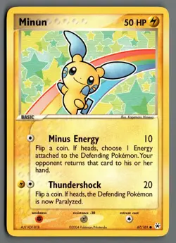 Minun 67/101 Hidden Legends Pokemon Card - Image 1