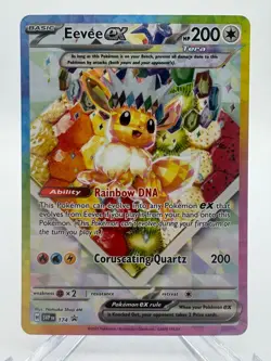 Pokemon TCG Prismatic Evolutions Eevee EX 174 Black Star Promo - Image 1