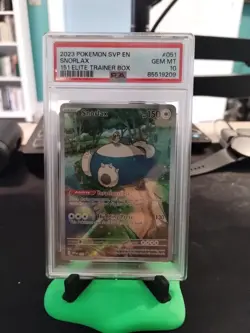 Pokemon Scarlet & Violet 151 ETB Snorlax #51 Promo Holo PSA 10 Gem - Image 1