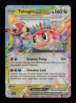 Tatsugiri ex 142/191 Double Rare Surging Sparks Pokemon Near Mint - Image 1