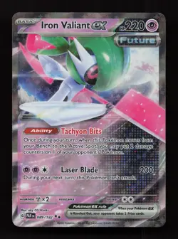 Iron Valiant ex 089/182 Double Rare Paradox Rift Pokemon Near Mint - Image 1