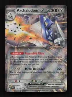 Archaludon ex 130/191 Double Rare Surging Sparks Pokemon Near Mint - Image 1