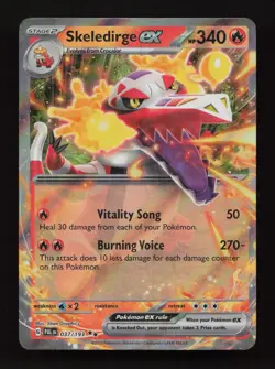 Skeledirge ex 037/193 Double Rare Paldea Evolved Pokemon Near Mint - Image 1