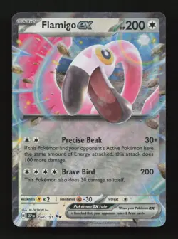 Flamigo ex 160/191 Double Rare Surging Sparks Pokemon Near Mint - Image 1
