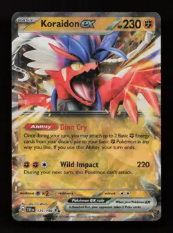 Koraidon ex 125/198 Double Rare Scarlet & Violet Pokemon Near Mint - Image 1