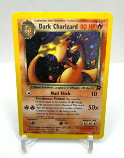 Pokemon TCG Dark Charizard Team Rocket Holo Rare 80 HP 4/82 Unlimited 2000 - Image 1